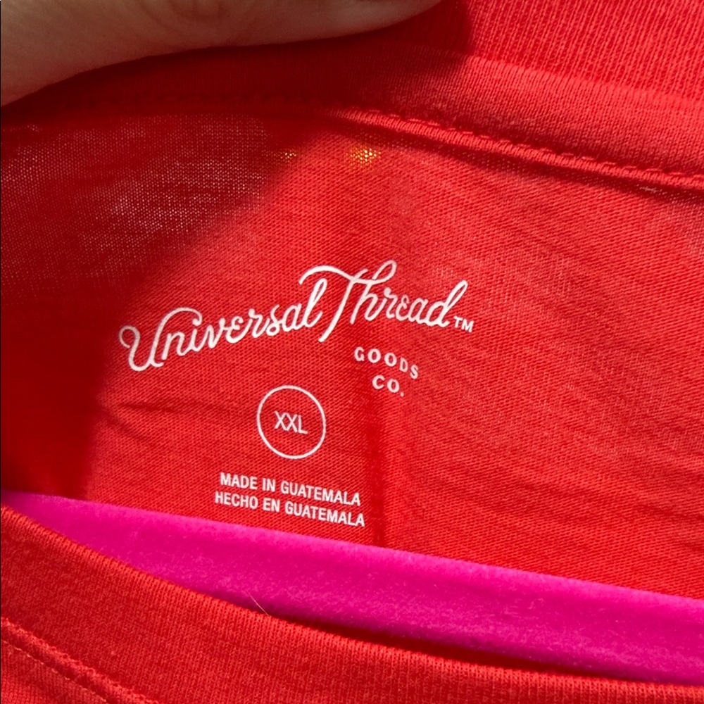 Universal Thread Vivid Red Short Sleeve Top - Picture 2 of 6